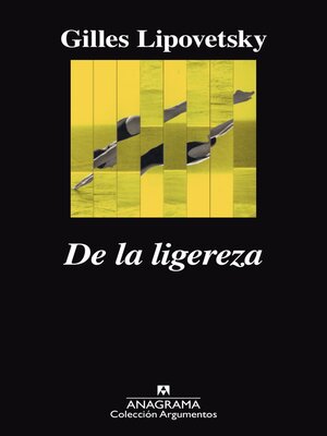 cover image of De la ligereza
